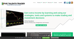 Desktop Screenshot of fivetalentstrader.com