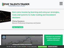 Tablet Screenshot of fivetalentstrader.com